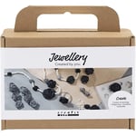 MINI DIY KIT SMYCKEN, ROSOR, SVART.