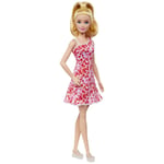 Barbie - Fashionista Doll - Pink Floral Dress (Hjt02) Toy NEW