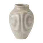 Knabstrup Keramik Knabstrup riflet vase 12,5 cm Ripple sand