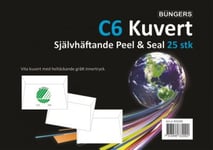 Creativ Kuvert - C6 Peel & Seel Vit 25 st