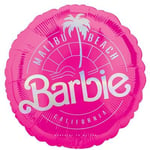 Amscan 4626001 - Malibu Beach Barbie Pink Round Foil Balloon - 18"
