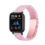 Chofit Straps Compatible with Amazfit GTS 2 Mini Strap, 20mm Resin Replacement Wristband Band Light-weighted Bracelet Accessories for GTS 2 Mini/GTS 2e/GTS 2/GTR 42mm/Bip Series Smart Watch (Pink)