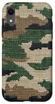 iPhone XR Cross Stitch Style Camouflage Pattern Case