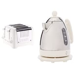 Dualit 4 Slice Lite Toaster | 1.1kW Toasts 120 Slices an Hour & Defrost Settings | 36 mm Wide Slots | 46203 & Lite Kettle | 1 L 2 kW Jug Kettle, Fast Boiling Kettle by | 72203