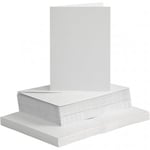 Creative Cardmaking Kort och kuvert - A6 Vit 50 set