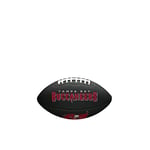 Wilson American Football MINI NFL TEAM SOFT TOUCH, Soft Touch-Blended Leather,Black