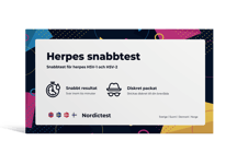 Snabbtest för Herpes HSV-1 och HSV-2