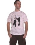 Simon & Garfunkel T Shirt Walking Logo new Official Unisex White