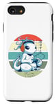 Coque pour iPhone SE (2020) / 7 / 8 Axolotl adore les jeux vidéo Kawaii Alien Anime Console