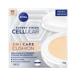 Expert Finish Cellular 3in1 Care Cushion Cream-Foundation in a Cushion SPF15 02 Medium 15ml