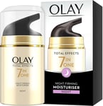 4 X Olay Total Effects 7-In-1 Anti-Ageing Night Firming Moisturiser 50Ml
