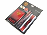 Manchester United Football Club Official Fade 7 Piece Stationery Set School Badg