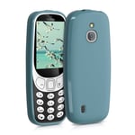 kwmobile TPU Case Compatible with Nokia 3310 3G 2017 / 4G 2018 - Case Soft Slim Smooth Flexible Protective Phone Cover - Teal Matte