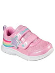 Skechers Comfy Flex 2.0 Starry Skies Trainers, Pink, Size 5 Younger
