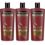 Tresemme Keratin Smooth Shampoo With Marula Oil 700ml x 3