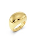 Silver Bean Ring Gold