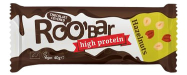 Roo bar Choko Hasselnødde Protein Ø Roobar - 40 g
