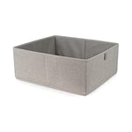 Compactor - Boîte de Rangement en Tissu Oxford Gris Taille L 42 x 36 x H.16.5 cm