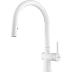 Kitchen Sink tap with a Pull-Out spout and Spray Function from Franke Active J Pull Down Spray - White matt - 115.0653.405