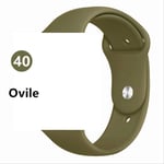 SQWK Strap For Apple Watch Band Silicone Pulseira Bracelet Watchband Apple Watch Iwatch Series 5 4 3 2 42mm or 44mm ML Ovile