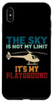 Coque pour iPhone XS Max Drapeau américain vintage The Sky Is Not My Limit It's My Playground