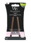 WoodWick Auto Reeds Refills | Car Air Freshener | Coastal Sunset | Up to 30 Days of Fragrance | 2 Count