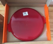 Le Creuset Cast Iron Round Giant Grill Pan 32cm- Cerise (BNIB)