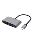Deltaco USB-C HDMI/USB A -sovitin 4K 60Hz US