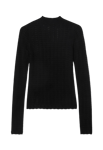 Dagmar LACE KNIT TOP Svart