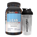 Muscle NH2 Lean Diet Whey Protein Powder White Chocolate 1kg - Plus FREE Shaker