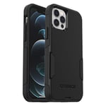 OtterBox Commuter Case for iPhone 12 / iPhone 12 Pro, Shockproof, Drop proof, Rugged, Protective Case, 3x Tested to Military Standard, Antimicrobial Protection, Black, No Retail Packaging