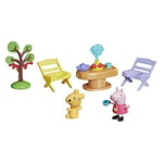 Peppa Pig Peppa's Adventures Peppas Heure de thé Confortable, Figurine 5 Accessoires, pour Enfants à partir de 3 Ans, F2528