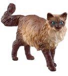Schleich Farm World - Ragdoll Katt H: 3, 9 cm 13940 One Size Leksaksdjur Vit/Brun/Beige unisex
