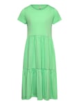 Kogdalia S/S Long Dress Jrs Green Kids Only