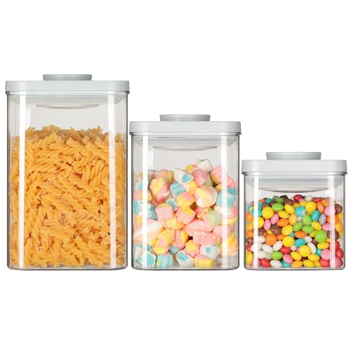 Bocaux En Plastique Avec Couvercles à Visser – Transparent