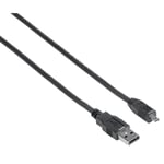 Hama USB kaapeli USB-A - Mini B 8pin