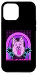 iPhone 13 Pro Max Aesthetic Vaporwave Outfits with Tongue Dog Vaporwave Case