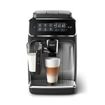 PHILIPS 3200 Series Bean-to-Cup Coffee Machine - LatteGo Milk System, 5 Coffee Varieties, Intuitive Touch Display, 100% Ceramic Grinders, Silver (EP3246/70)