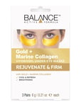 Balance Active Formula Gold+Marine Collagen Hydrogel Under Eye Masks *Villkorat Erbjudande Beauty WOMEN Skin Care Face Patches Guld