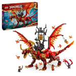 LEGO® NINJAGO® 71822 Le dragon source du mouvement - Jouet de ninja avec 6 minifigurines