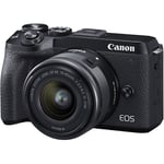 canon Canon EOS M6 MK II Digital Camera BlackKit (15-45) (no DC2)