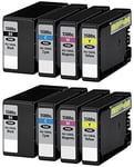 8 Cartouches d'encre compatibles pour Canon Maxify MB2000 Series, MB2050, MB2300 Series, MB2350 | PGI-1500XL