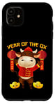 iPhone 11 Year of the OX 2021 Funny Happy Chinese New Year 2021 Gift Case