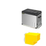 Mini bilkylskåp, portabel kyl-frys, 12/24V DC 110-240 AC, 50L 53QT