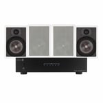 Dayton Audio MA1240a &amp; 2 par Magnat IW810 Inbyggnadshögtalare