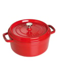 STAUB La Cocotte - Round Cast Iron Röd