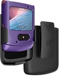 Hard Case Cover + Belt Clip Holster Combo for Motorola RAZR 5G Flip Phone (2020)