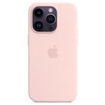 Apple iPhone 14 Pro Silicone Case with MagSafe - Chalk Pink Soft Touch Finish