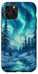 iPhone 11 Pro Aurora Borealis Hiking Outdoor Hunting Forest Case