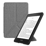 MoKo Case Fits 6" Kindle Paperwhite (10th Generation, 2018 Releases), Standing Origami Slim Shell Cover with Auto Wake/Sleep for Amazon Kindle Paperwhite 2018 E-reader - Gray